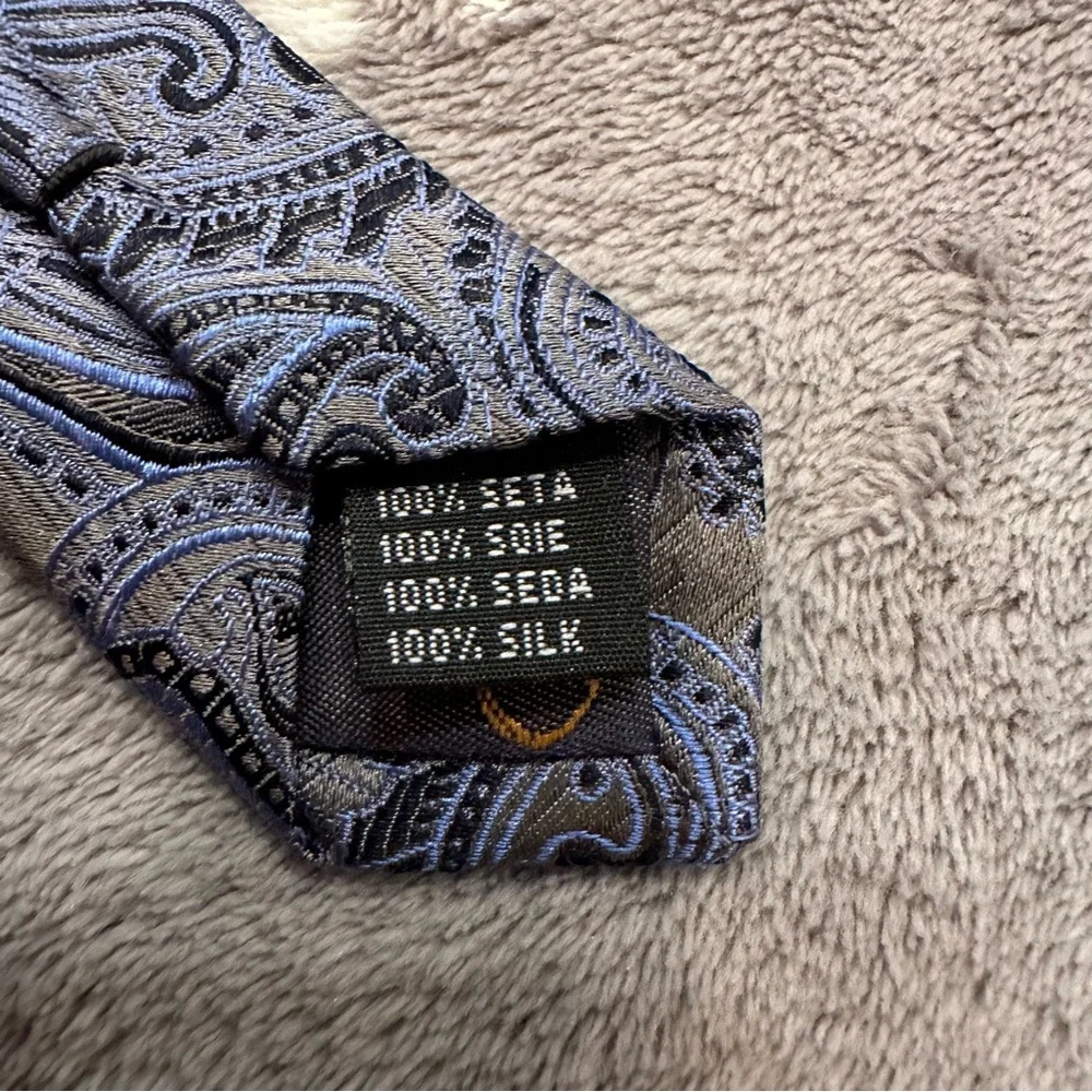 Valerio Garati 100% Silk Paisley Print Tie